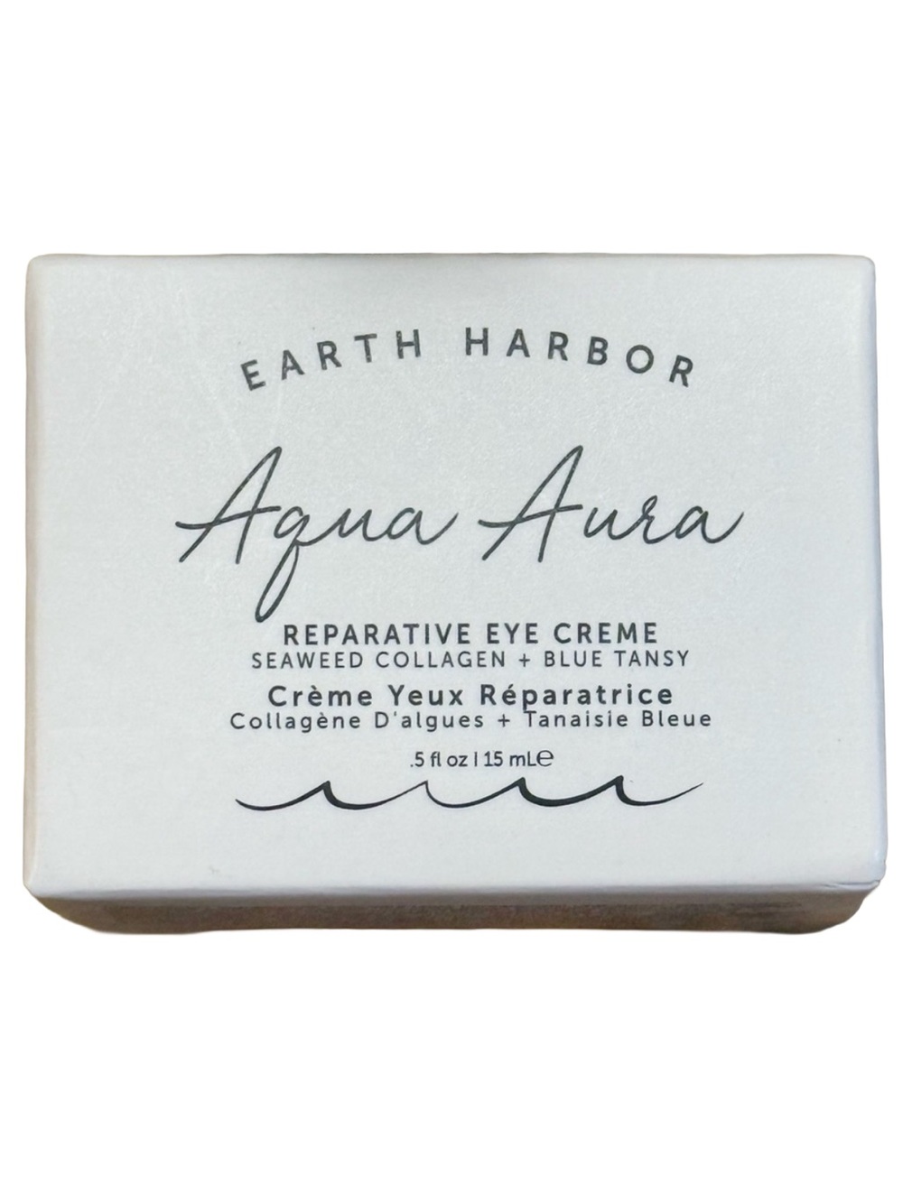 Earth Harbor Aqua Aura Peptide Awaken Eye Cream Brightening Full Size NIB